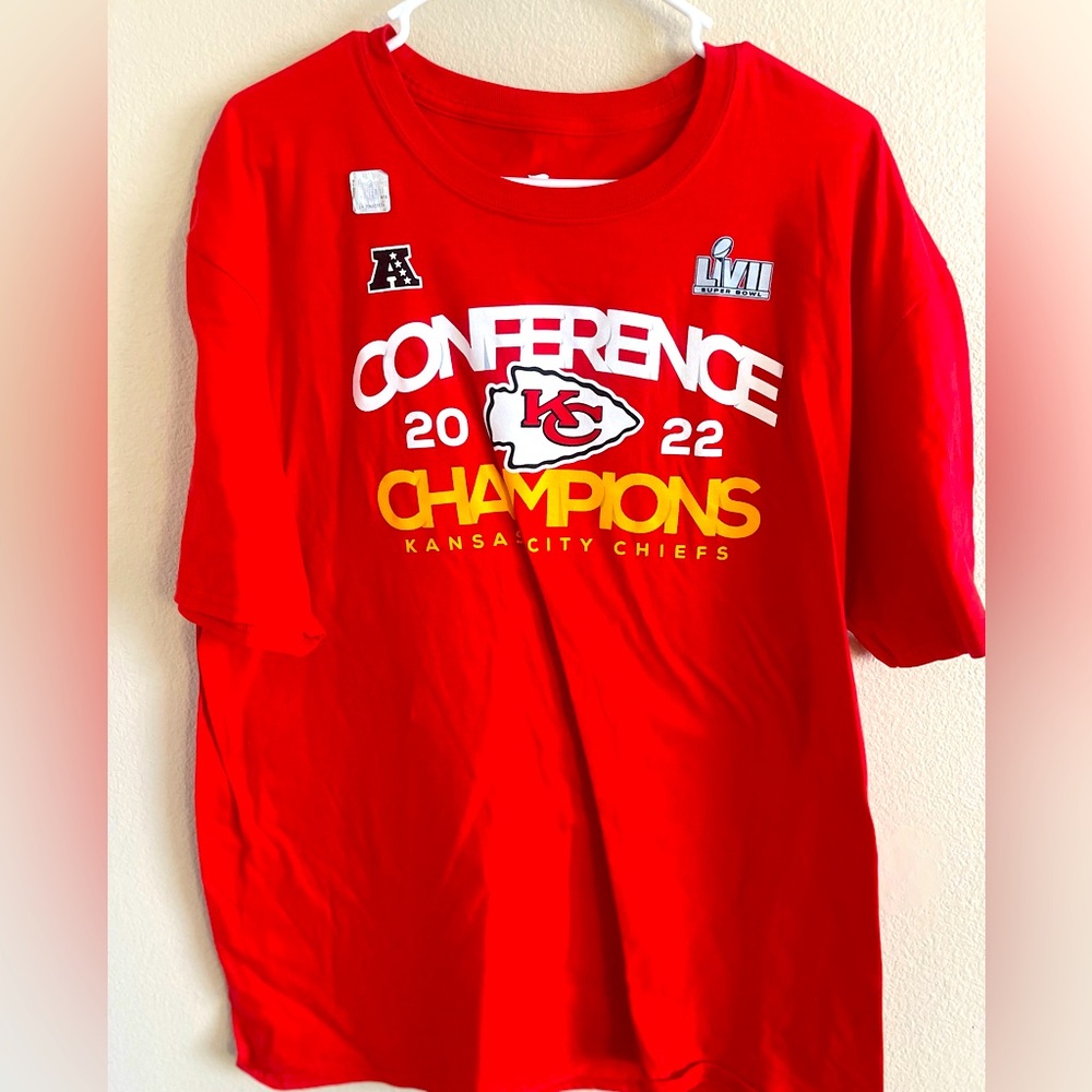 NWT Fanatics NFL Kansas City 2022 Conference Champions T-Shirt size‎ Large